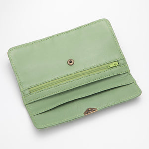 Dlirioshop Cartera de Piel Verde Terraza Rebajas