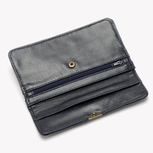Dlirioshop Cartera de Piel Azul Dark Gran oferta
