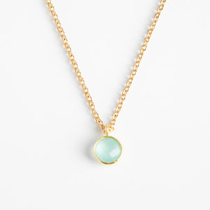 Dlirioshop Collar con Piedra Aguamarina