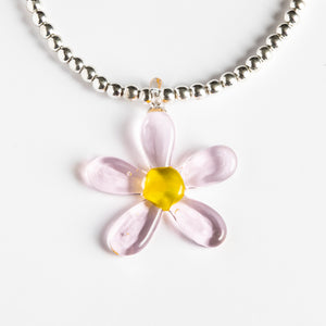 Dlirioshop Collar Bolas Flor Margaret Pink Oferta especial