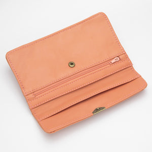 Dlirioshop Cartera de Piel Salmón Promoción por tiempo limitado