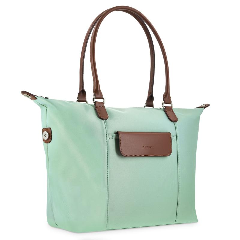 El potro Bolso cesta tote verde agua-El Potro Última moda
