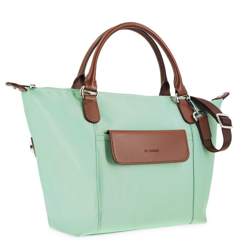 El potro Bolso cesta pequeño verde-El Potro Ofertas especiales