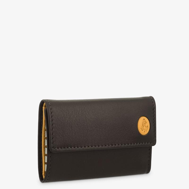 El potro Llavero de 6 llaves con Monedero hombre en piel vacuno color marrón/mostaza-Tribeca-El Potro Rebajas top