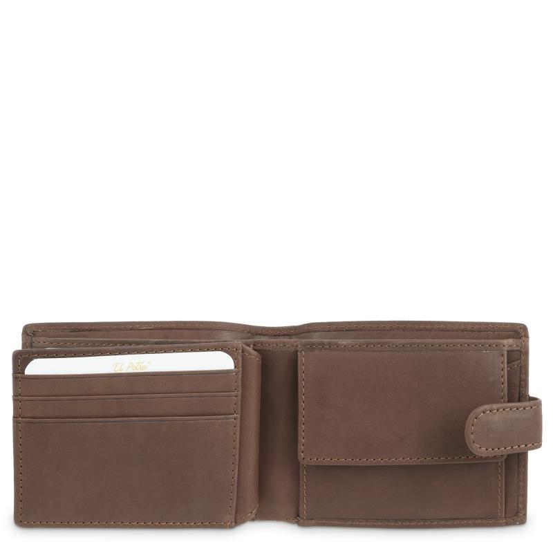 El potro Cartera monedero interior de hombre en piel vacuno cuero Legitimo-E L P O T R O Envío gratis