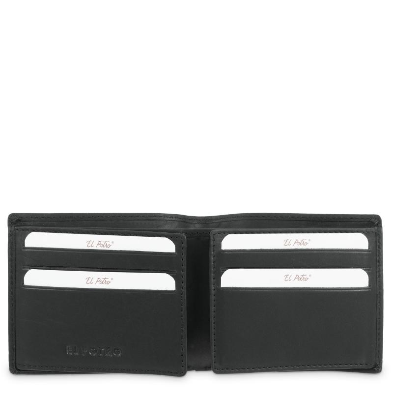 El potro Cartera tarjetero de hombre en piel vacuno negro Legitimo-E L P O T R O COMPRAR AHORA