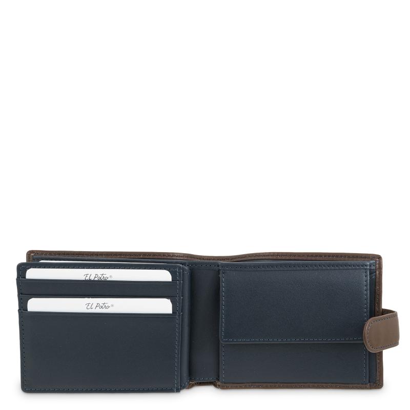 El potro Cartera monedero interior de hombre en piel vacuno cuero-E L P O T R O En oferta