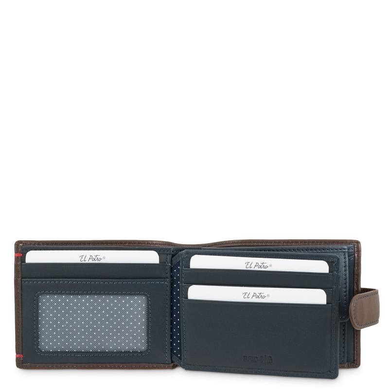El potro Cartera monedero interior de hombre en piel vacuno cuero-E L P O T R O En oferta