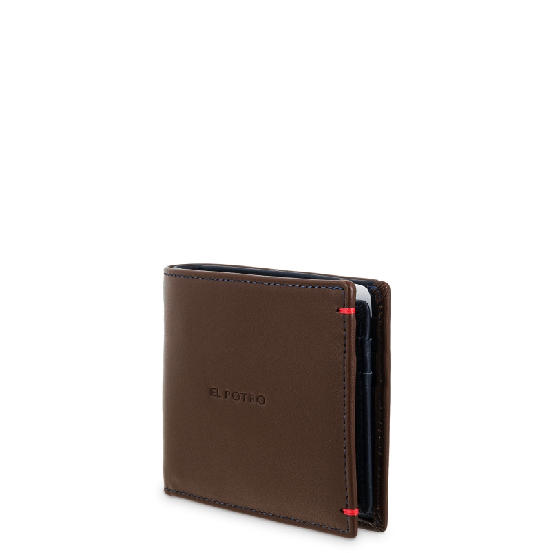 El potro Cartera tarjetero de hombre en piel vacuno cuero-E L P O T R O Oferta exclusiva