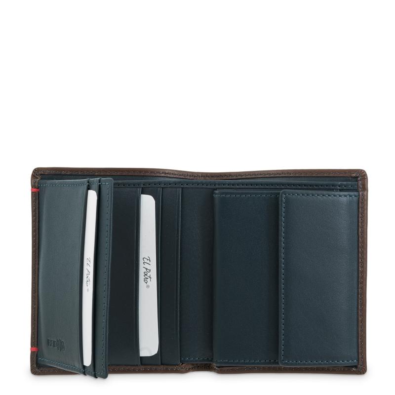 El potro Cartera monedero interior de hombre en piel vacuno cuero-E L P O T R O Ofertas de temporada