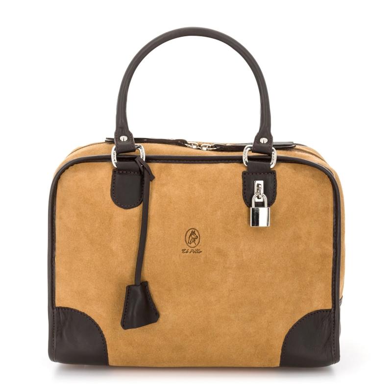 El potro Bolso Bowling mujer en piel vacuno color camel - Caza 2025