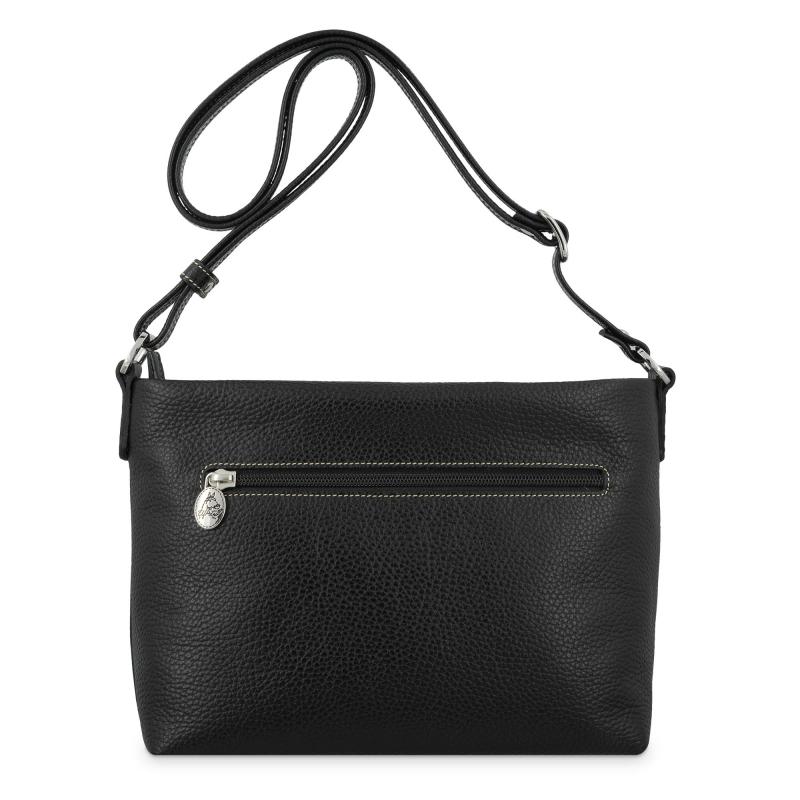 El potro Bolso bandolera de mujer en piel vacuno color negro - Floater Outlet