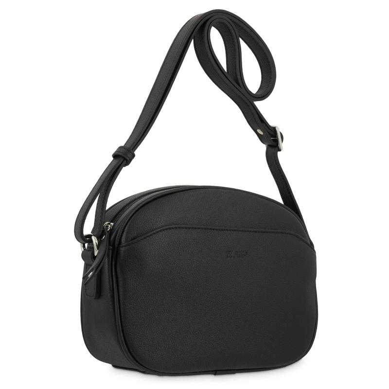 El potro Bolso bandolera pequeño 2 y guantera con cremalleras piel vacuno color negro-E L P O T R O Ofertas