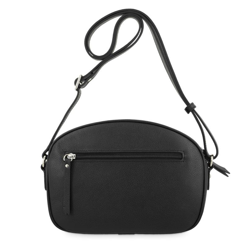 El potro Bolso bandolera pequeño 2 y guantera con cremalleras piel vacuno color negro-E L P O T R O Ofertas