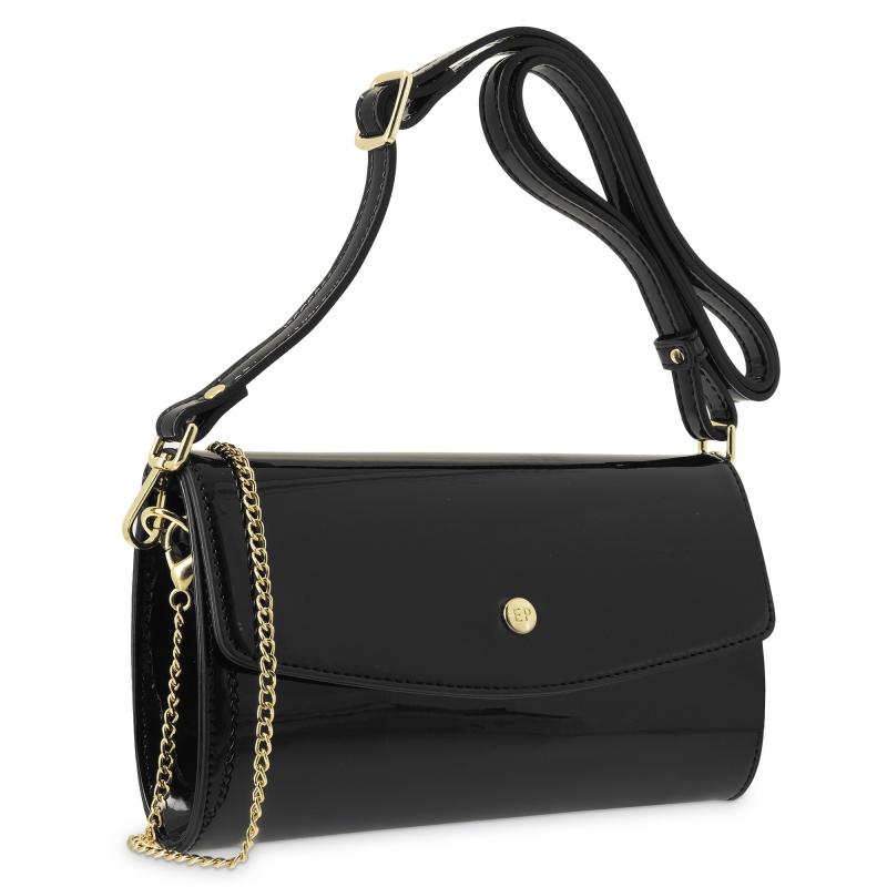 El potro Bolso de fiesta mujer en color negro - Charol En oferta