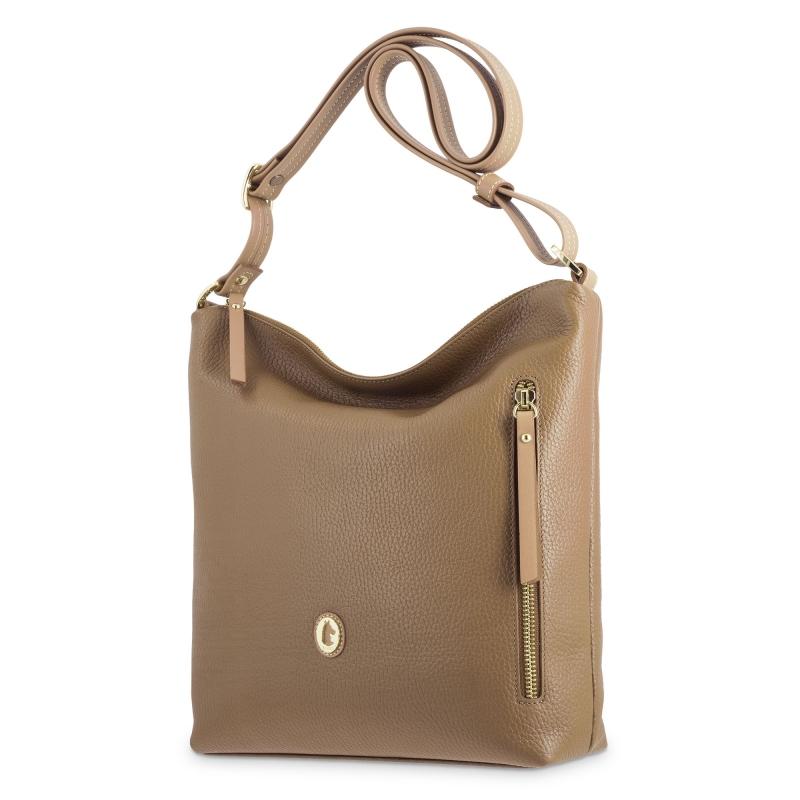 El potro Bolso Hobo de mujer en piel vacuno color cuero - Oasis Tienda