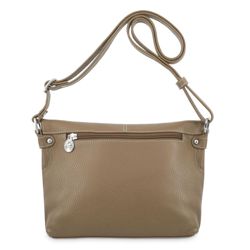 El potro Bolso solapa bandolera mediano en piel vacuno color cuero - Floater Mejor oferta