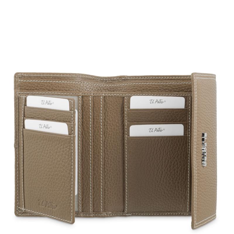 El potro Cartera solapa mujer en piel vacuno color cuero - Floater Rebajas top