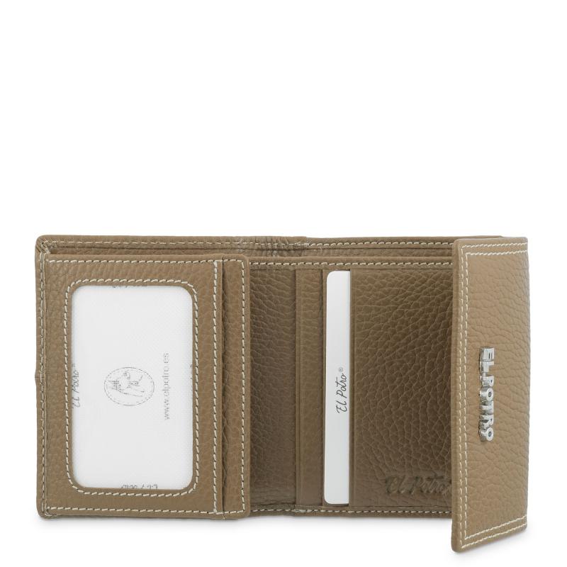 El potro Cartera solapa pequeño mujer en piel vacuno color cuero- Floater Oferta especial