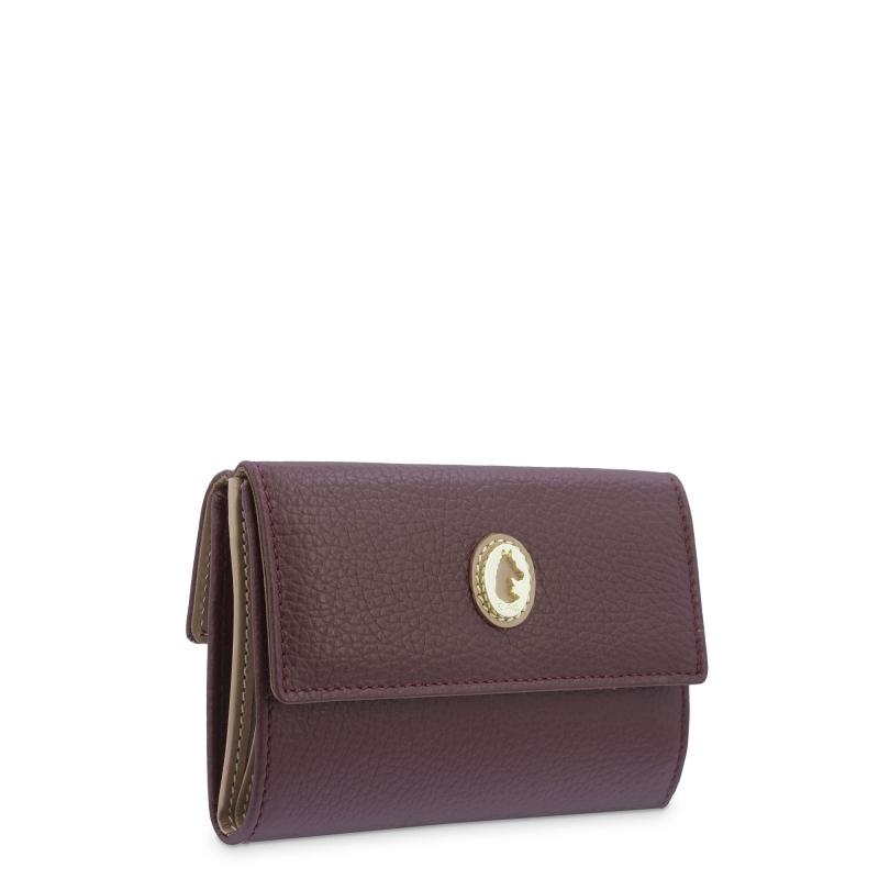 El potro Cartera mediana mujer en piel vacuno color burdeos-El Potro Precio de fábrica