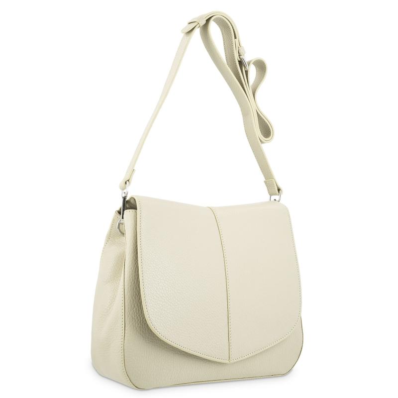 El potro Bolso solapa piel vacuno color beige-Iris Precios de Black Friday