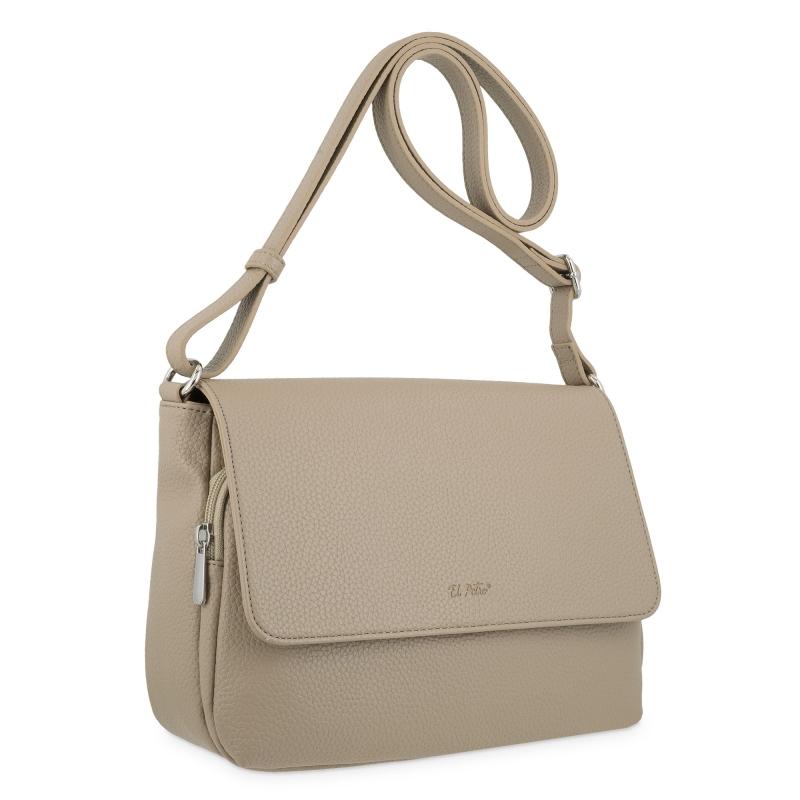 El potro Bolso solapa bandolera de El Potro color almendra-Siena Última moda