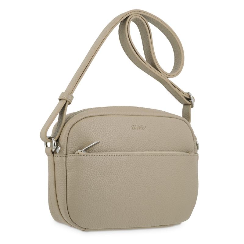 El potro Bolso bandolera de El Potro color almendra-Siena Ofertas especiales