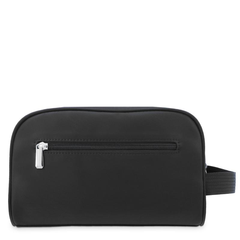 El potro Bolsa de aseo unisex en lona negro y piel vacuno color negro-Paris Precios de Black Friday