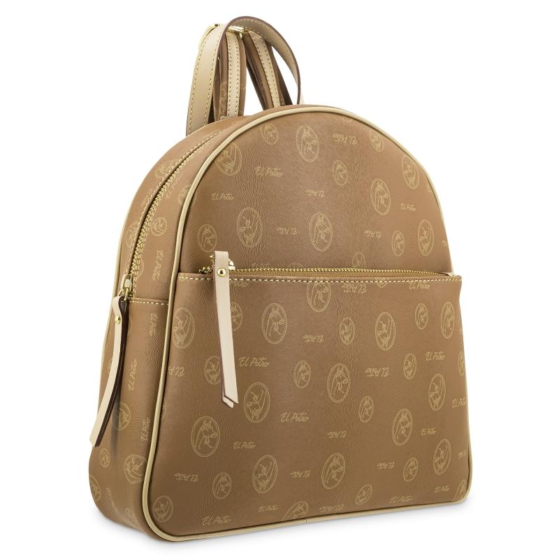 El potro Mochila mediana de color cuero-EL POTRO Ofertas especiales