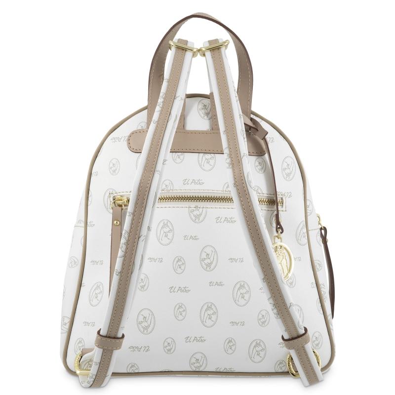 El potro Mochila mediana de color blanco-EL POTRO Grandes ahorros