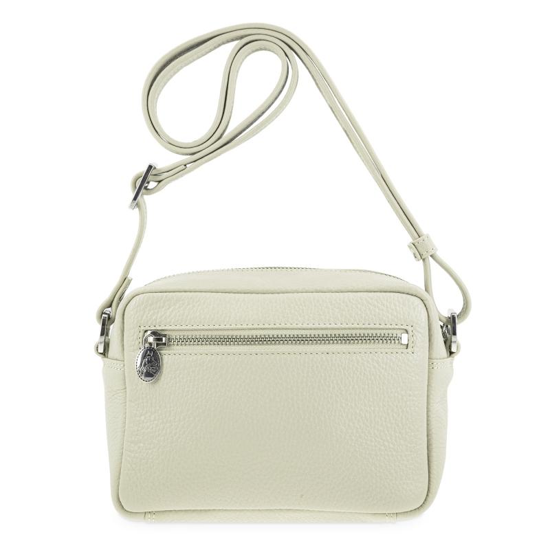 El potro Bolso bandolera pequeño con cremallera en piel vacuno color beige - I R I S Promoción trimestral