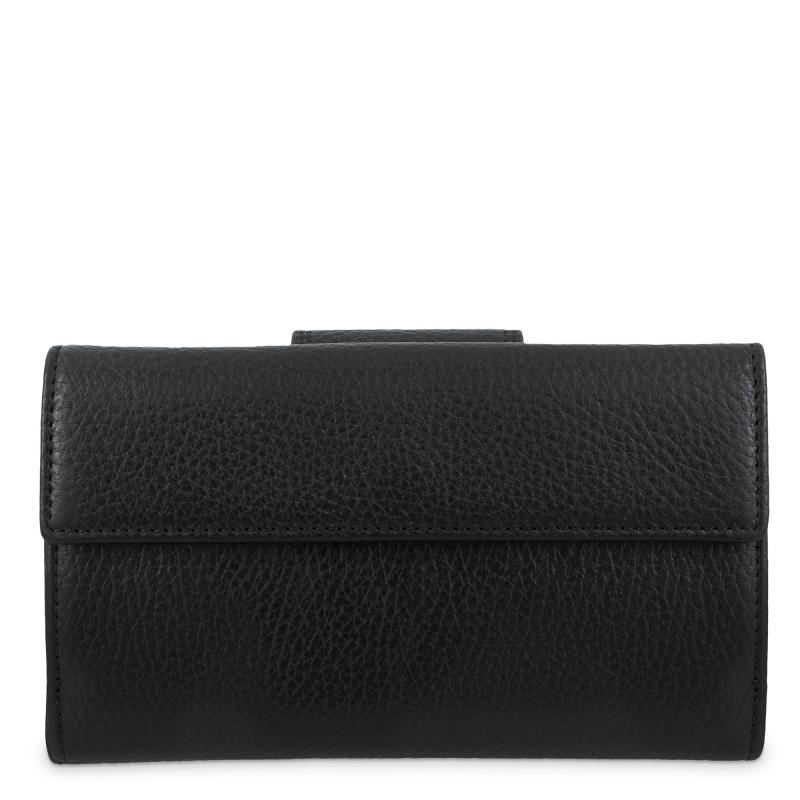 El potro Cartera de mujer grande en piel vacuno color negro - I R I S Liquidación