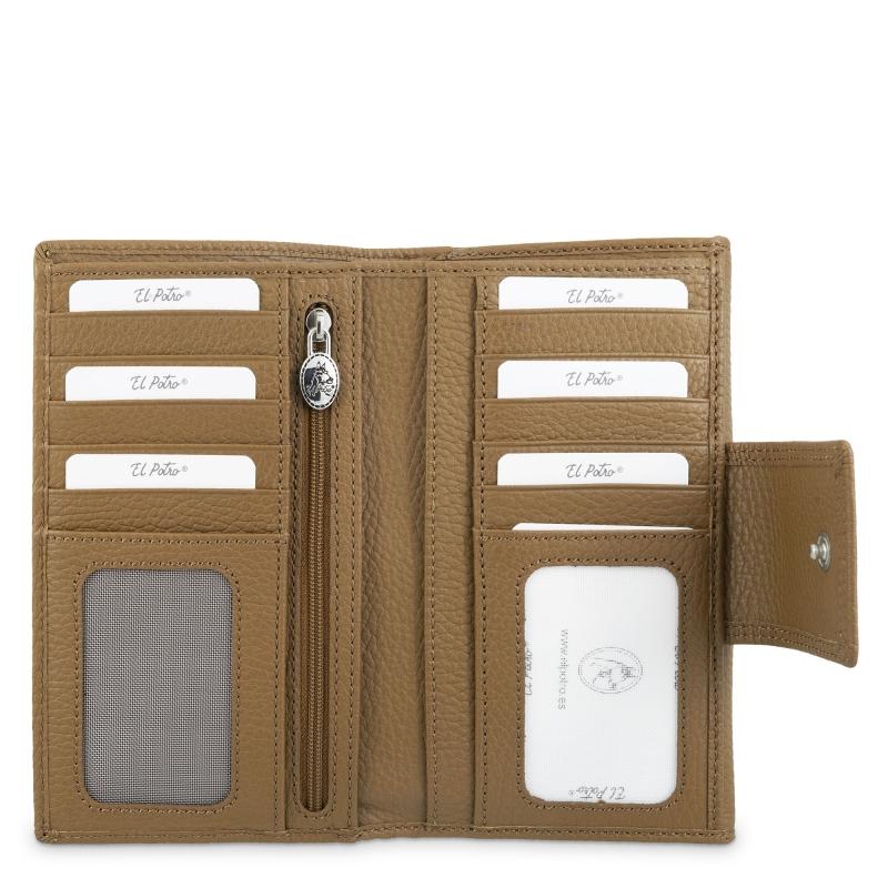 El potro Cartera de mujer grande en piel vacuno color cuero - I R I S Envío internacional gratuito