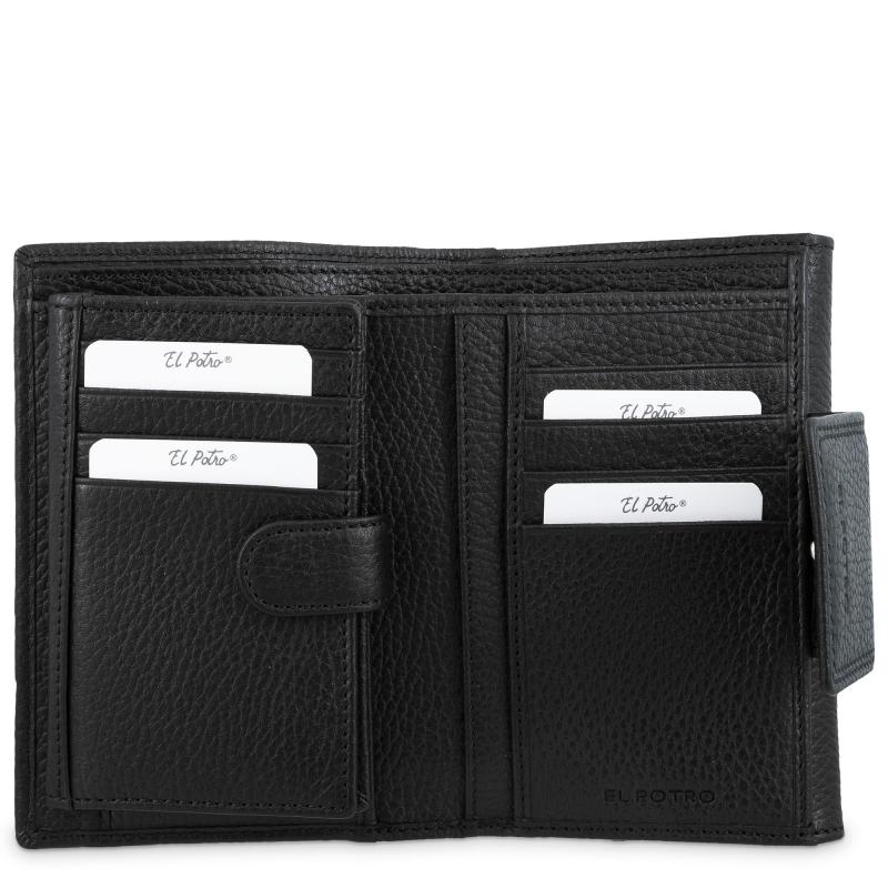 El potro Cartera de mujer mediana en piel vacuno color negro - I R I S Limitado a 3 días