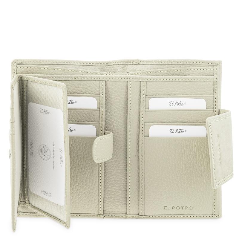 El potro Cartera de mujer mediana en piel vacuno color beige- I R I S Precios de Black Friday