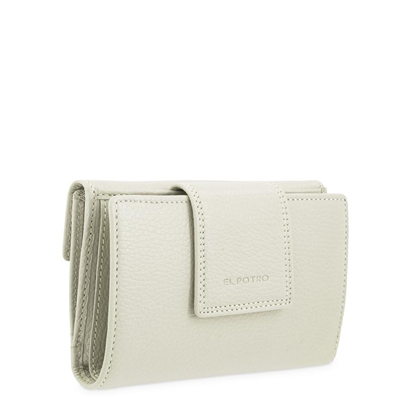 El potro Cartera de mujer mediana en piel vacuno color beige- I R I S Precios de Black Friday