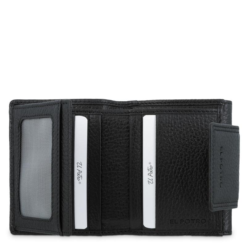El potro Cartera de mujer pequeña en piel vacuno color negro - I R I S En oferta