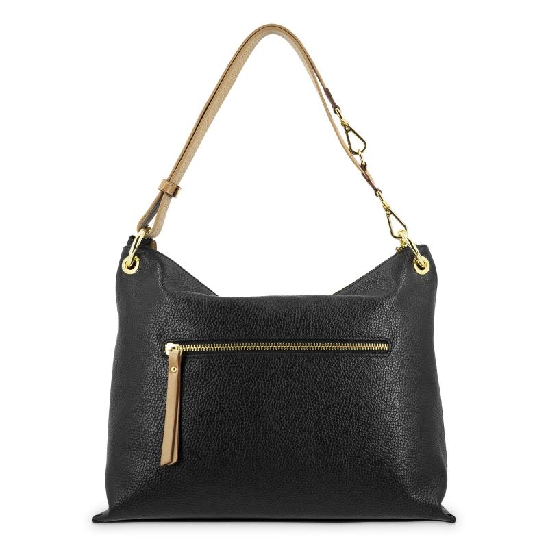 El potro Bolso Hobo mediano en piel vacuno color negro - Oasis Ofertas especiales