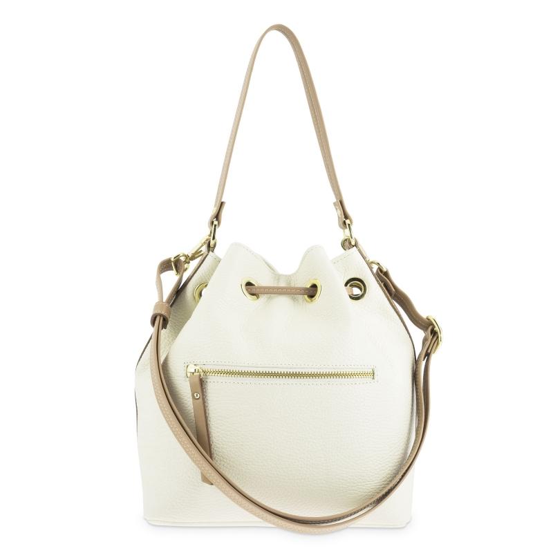 El potro Bolso Saco mujer en piel vacuno color ivory - Oasis 2025