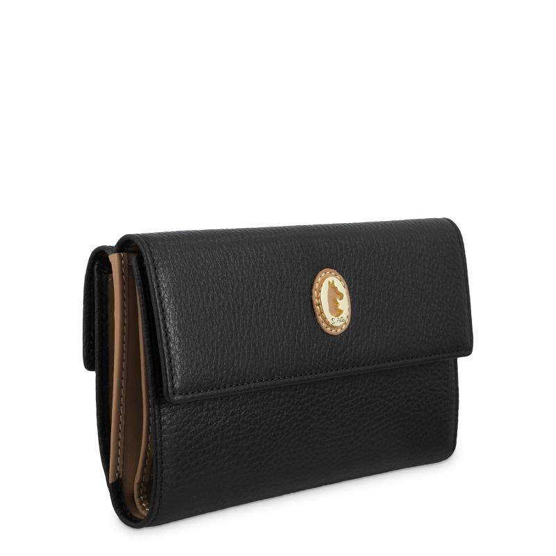 El potro Cartera grande mujer en piel vacuno color negro-El Potro En línea