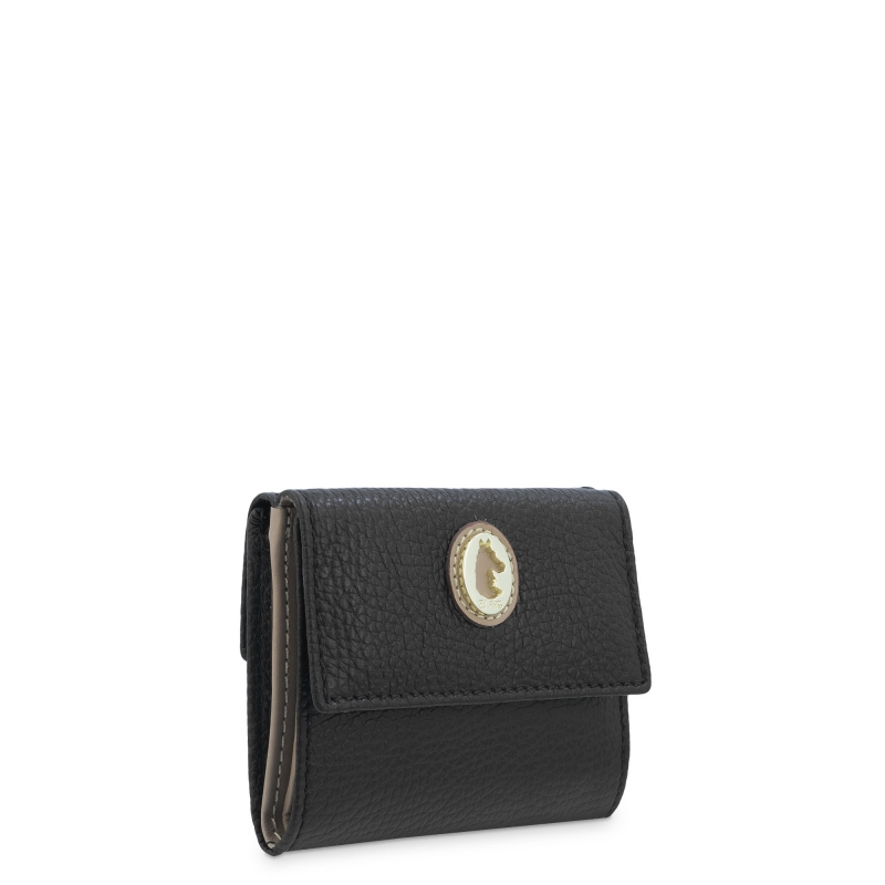 El potro Cartera pequeña mujer en piel vacuno color negro-El Potro Rebajas