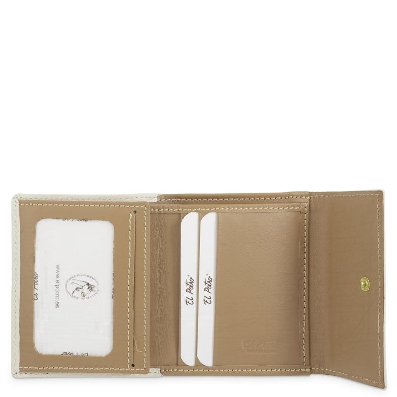 El potro Cartera pequeña mujer en piel vacuno color ivory-El Potro Ofertas