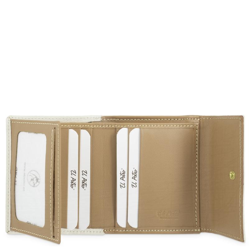 El potro Cartera pequeña mujer en piel vacuno color ivory-El Potro Ofertas