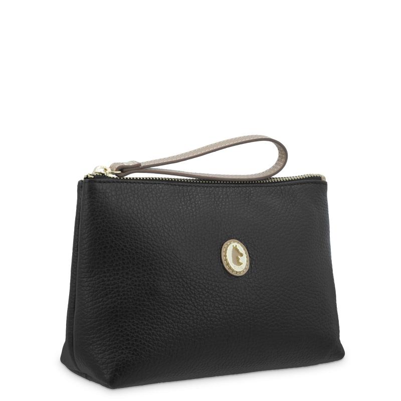 El potro Bolsa en piel vacuno color negro - El Potro Venta caliente