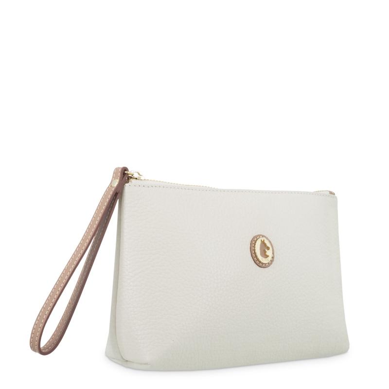 El potro Bolsa en piel vacuno color ivory- El Potro En oferta