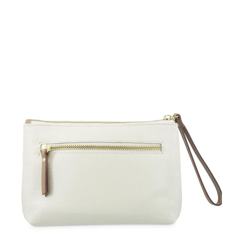 El potro Bolsa en piel vacuno color ivory- El Potro En oferta