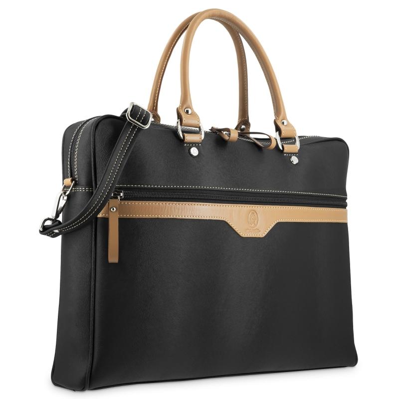 El potro Bolso carpeta grande mujer color negro-Base Liquidación