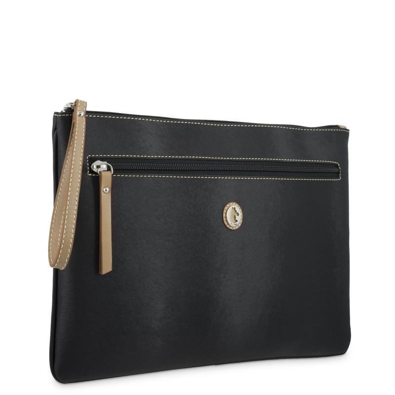 El potro Carpeta grande mujer color negro - Basic Superdescuento