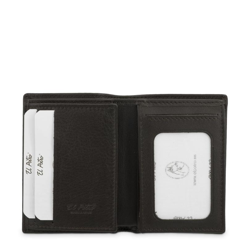 El potro Cartera tarjetero hombre en piel vacuno color marrón Elite-El Potro Ahorra y exporta