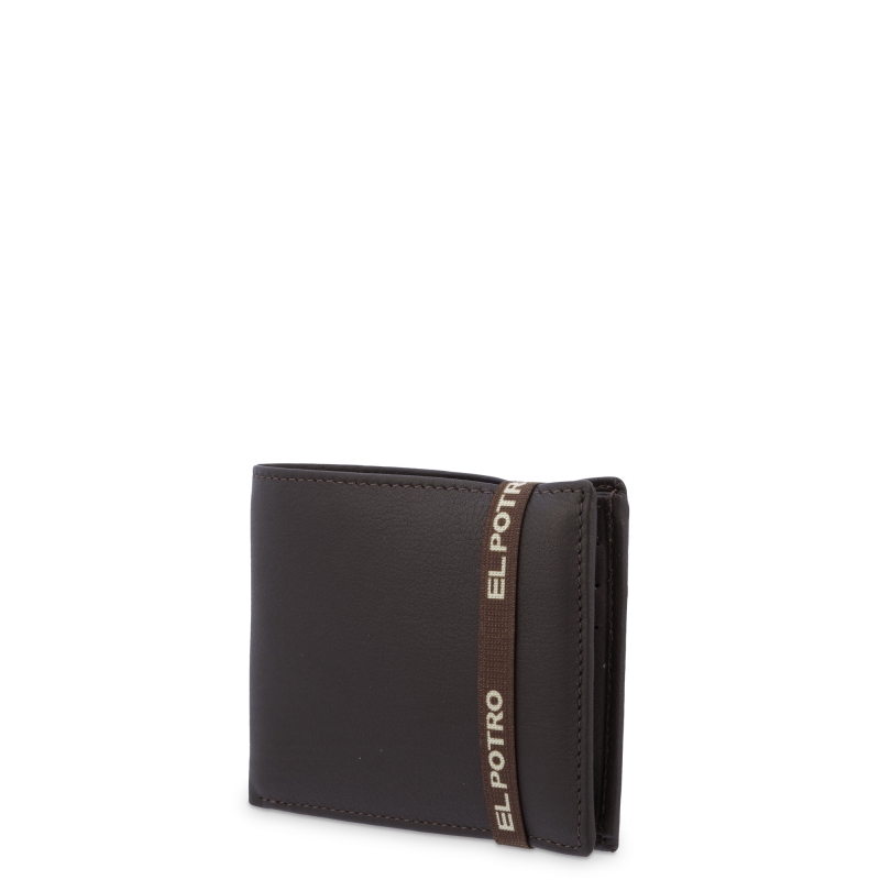 El potro Cartera tarjetero interior en piel vacuno color marrón-El Potro Precios de Black Friday